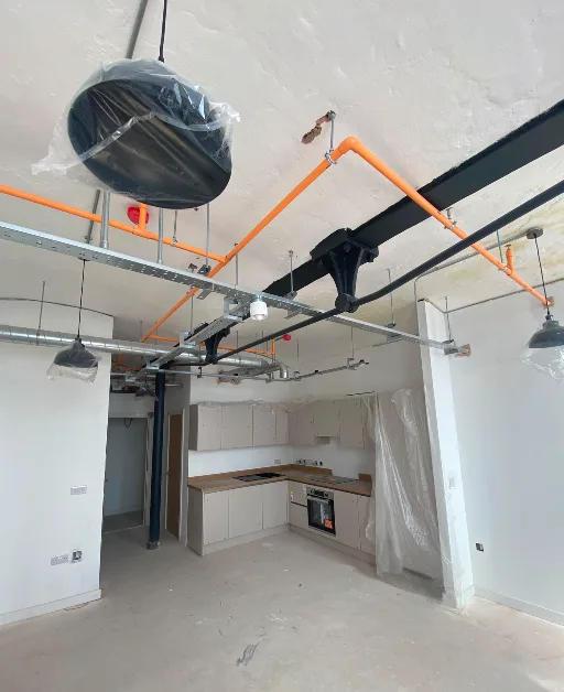 Interior fit out of apartments on the 5th floor at Brunswick Mill