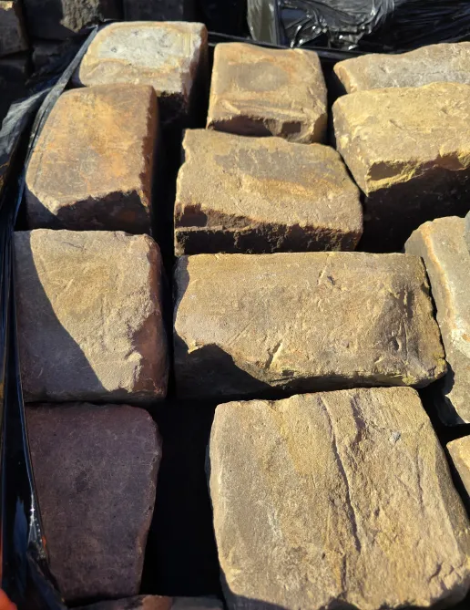 Original Brunswick Mill cobblestones cleaned and ready for installation